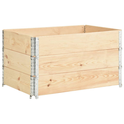 Fioriere Rialzate 3 pz 50x100 cm in Legno Massello di Pino | homemem39