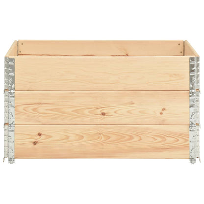 Fioriere Rialzate 3 pz 50x100 cm in Legno Massello di Pino | homemem39