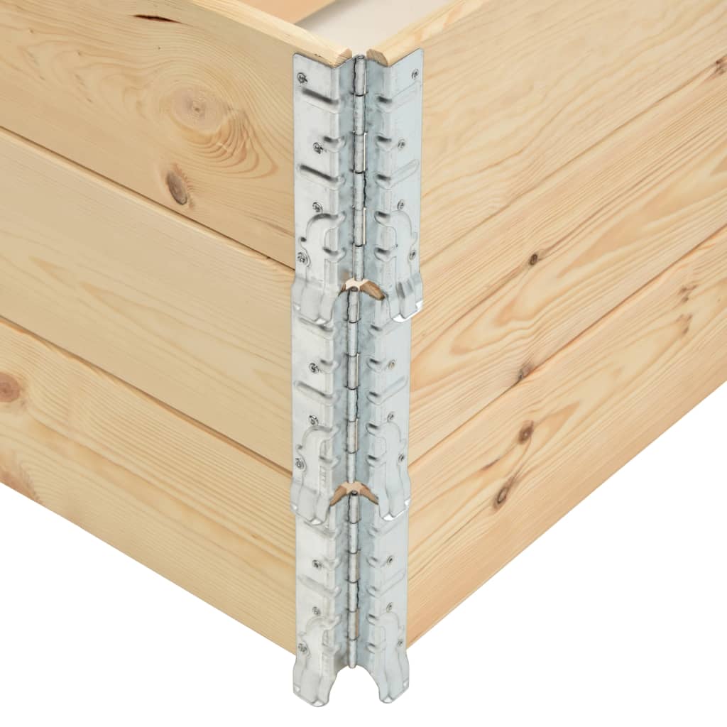 Fioriere Rialzate 3 pz 100x150 cm in Legno Massello di Pino - homemem39