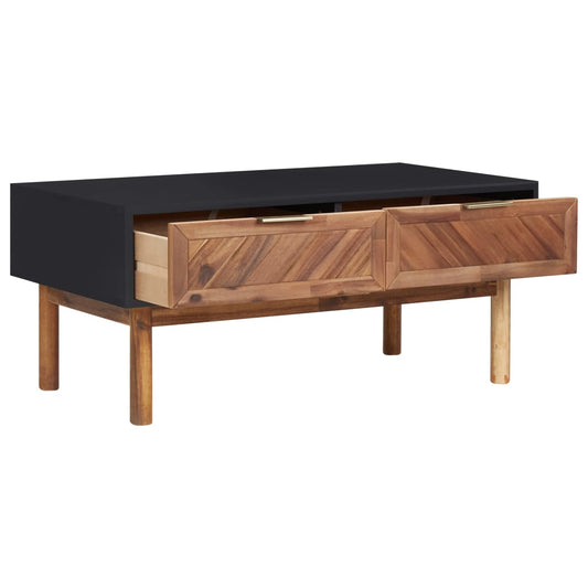 Tavolino da Salotto 90x50x40 cm Legno Massello di Acacia e MDF | homemem39