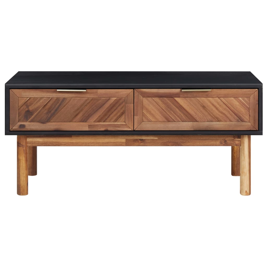 Tavolino da Salotto 90x50x40 cm Legno Massello di Acacia e MDF | homemem39
