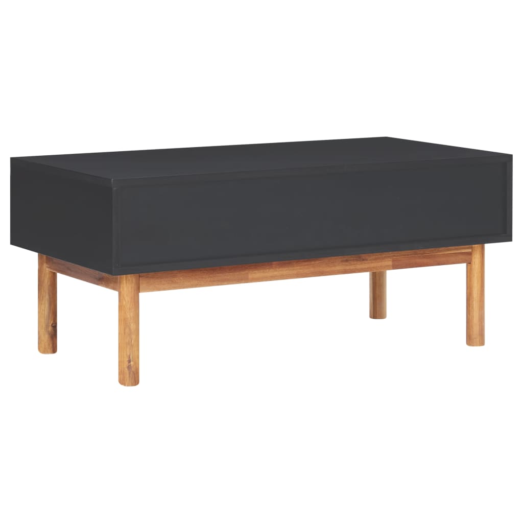 Tavolino da Salotto 90x50x40 cm Legno Massello di Acacia e MDF | homemem39