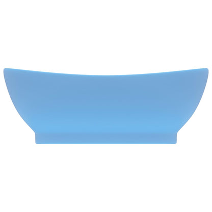 Lavabo con Troppopieno Ovale Azzurro Opaco 58,5x39 cm Ceramica - homemem39