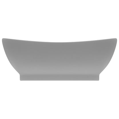 Lavabo con Troppopieno Ovale Turchese Grigio 58,5x39 cm Ceramica | homemem39