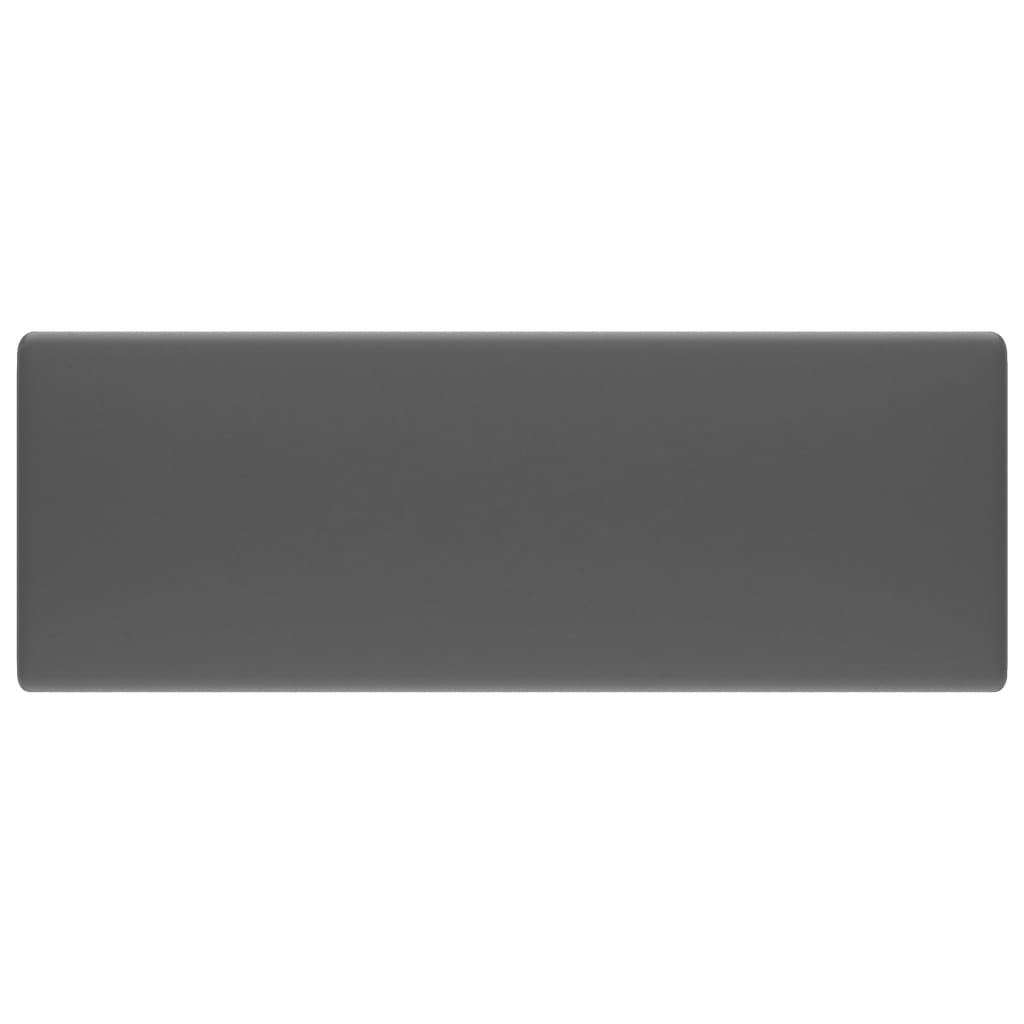 Lavabo con Troppopieno Quadrato Grigio Opaco 41x41 cm Ceramica - homemem39