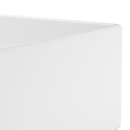 Lavandino con Troppopieno in Ceramica Bianco Opaco - homemem39