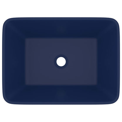 Lavandino Luxury Blu Scuro Opaco 41x30x12 cm in Ceramica - homemem39