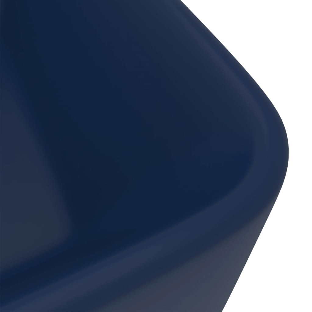 Lavandino Luxury Blu Scuro Opaco 41x30x12 cm in Ceramica - homemem39