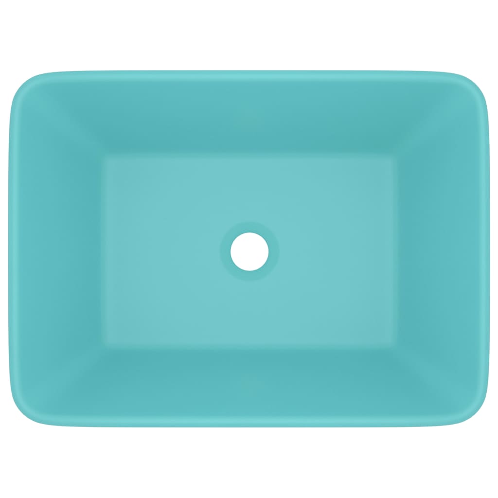 Lavandino Luxury Turchese Opaco 41x30x12 cm in Ceramica - homemem39