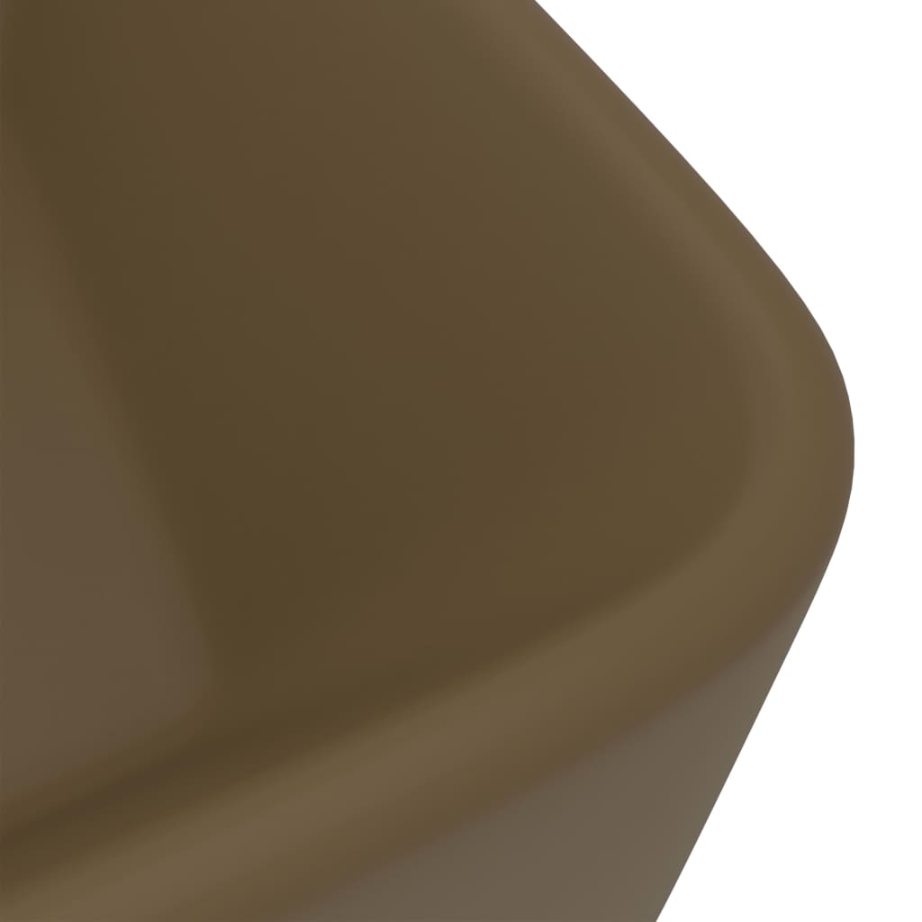 Lavandino Luxury Crema Opaco 41x30x12 cm in Ceramica - homemem39