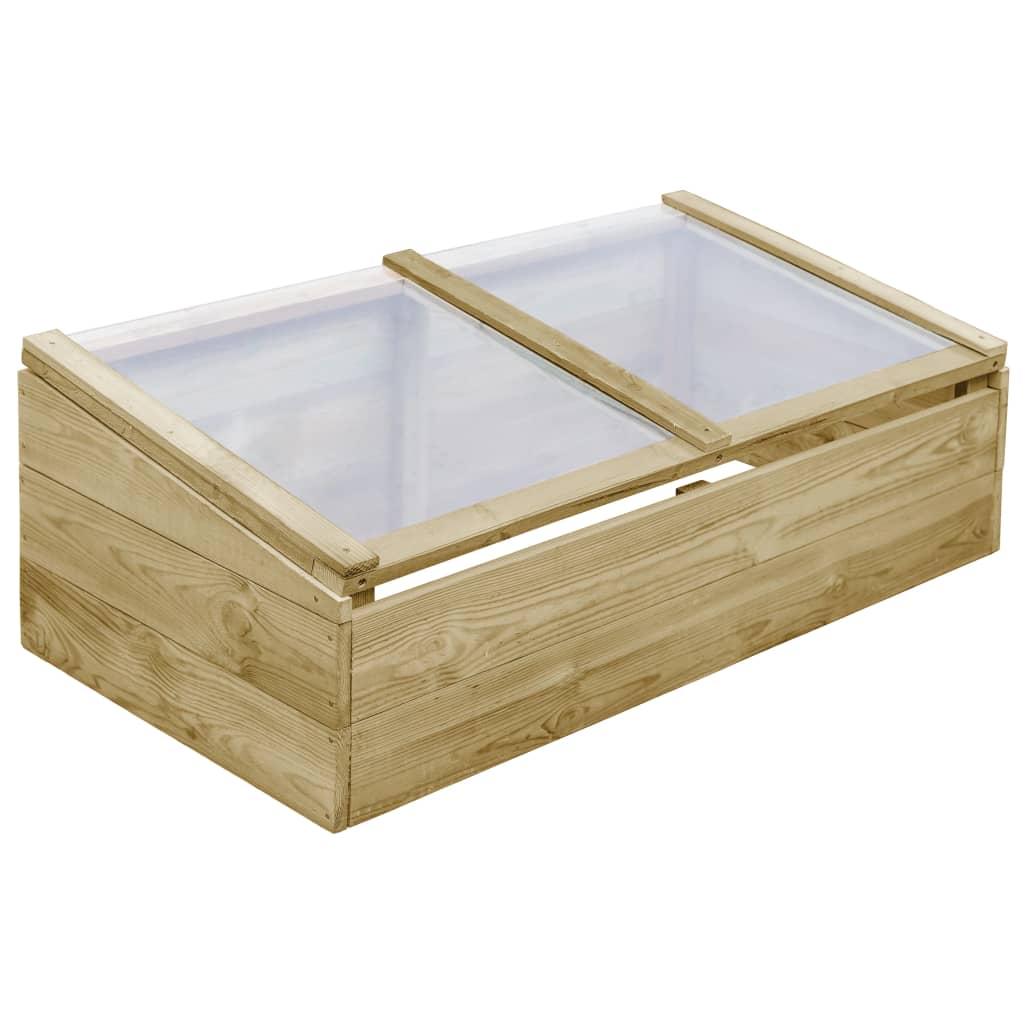 Serre 2 pz in Legno di Pino Impregnato 100x50x35 cm | homemem39