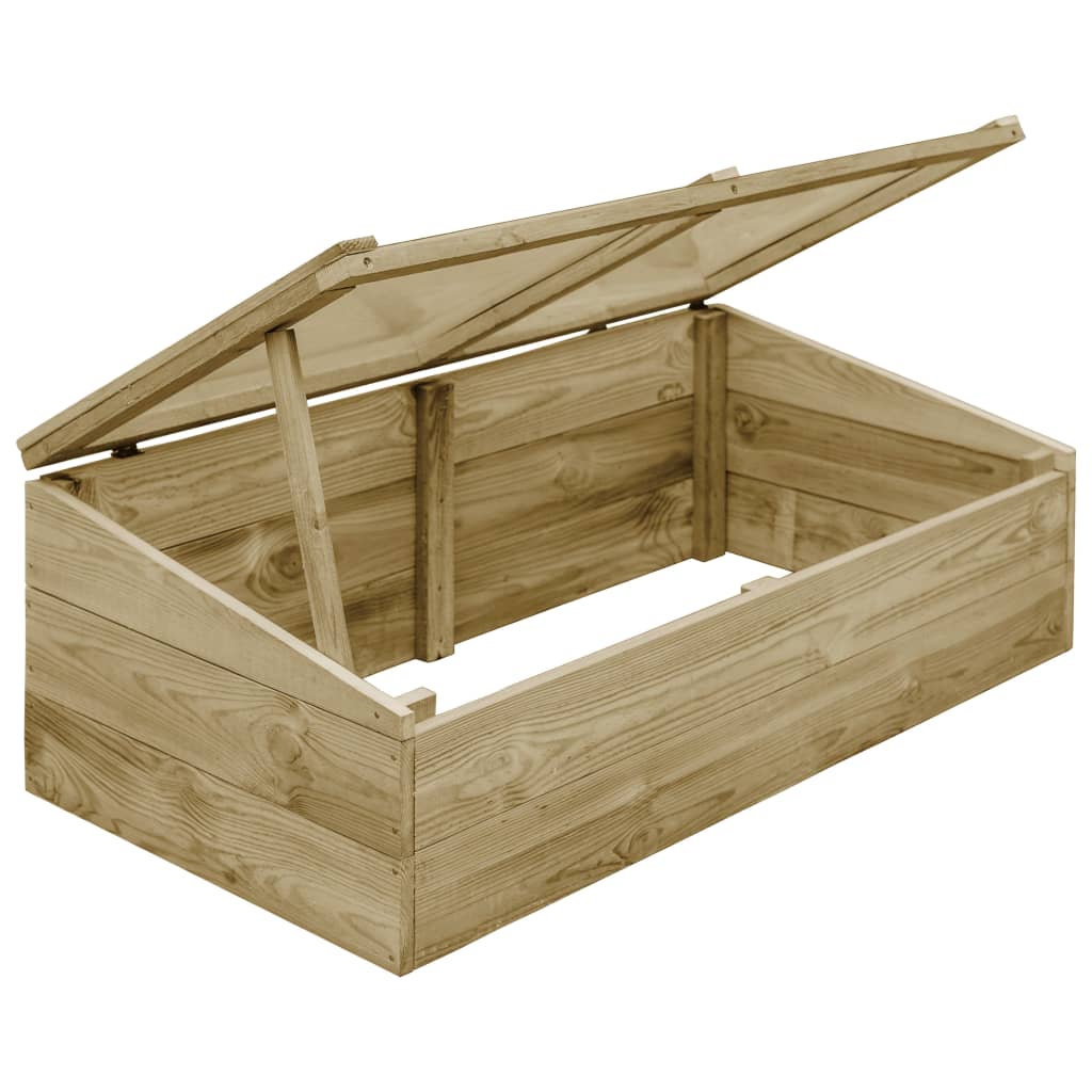 Serre 2 pz in Legno di Pino Impregnato 100x50x35 cm | homemem39