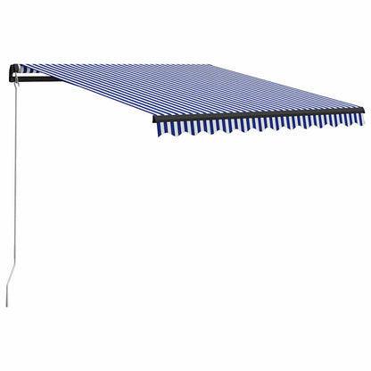 Tenda da sole manuale con LED solare 4,5 x 3 m Antracite