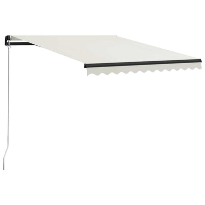Tenda da sole manuale con LED solare 4,5 x 3 m Antracite