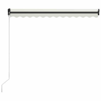 Tenda da sole manuale con LED solare 4,5 x 3 m Antracite