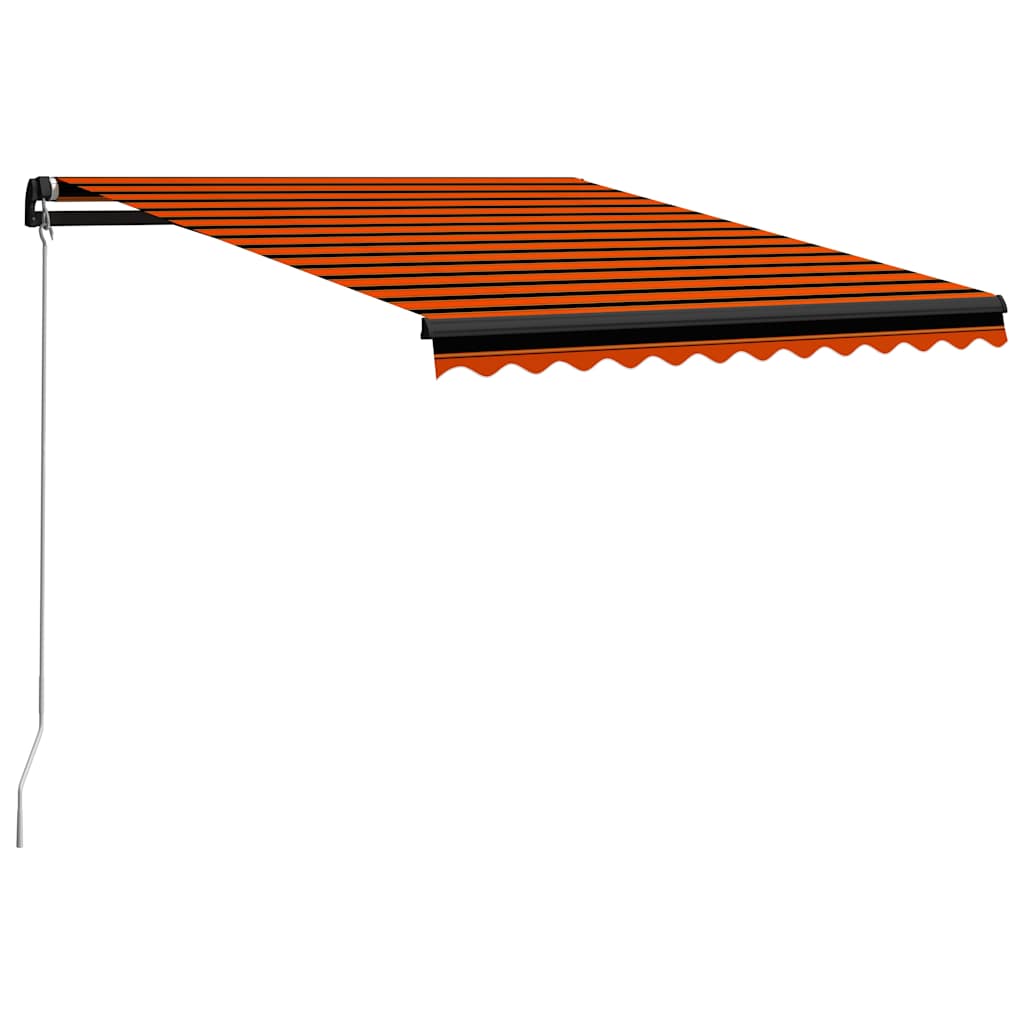 Tenda da sole manuale con LED solare 3,5 x 2,5 m