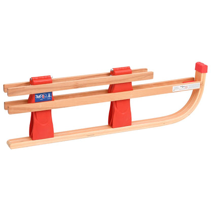 Slittino Pieghevole con Schienale in Legno 119 cm - homemem39