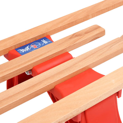 Slittino Pieghevole con Schienale in Legno 119 cm | homemem39