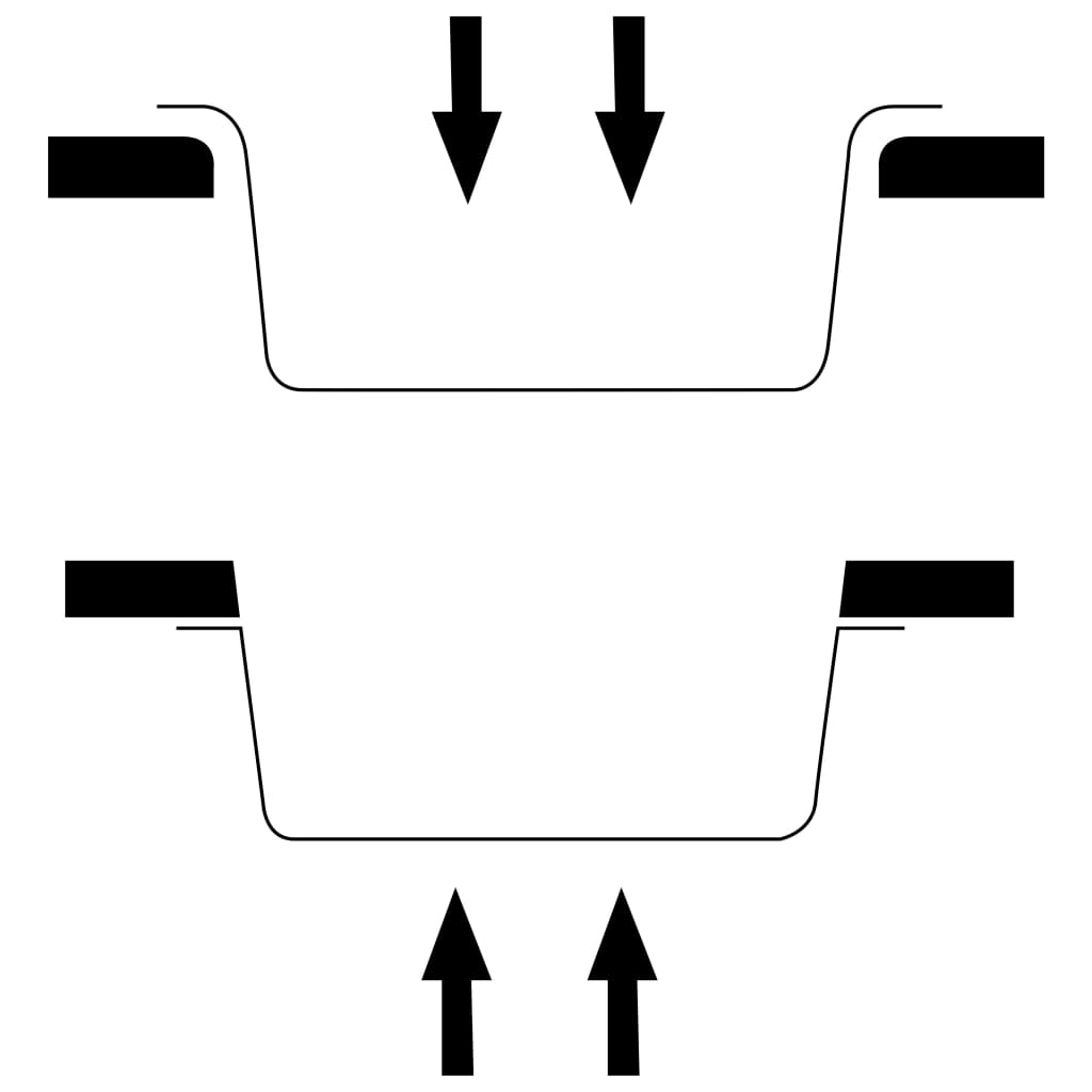 Lavello da Cucina con Foro Troppopieno Bianco in Granito