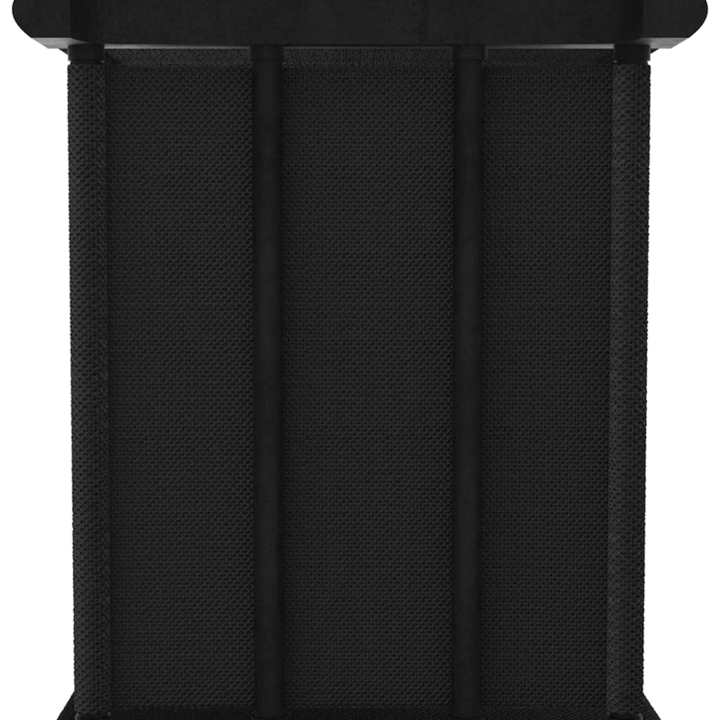 Mensola con 5 Vani a Cubo Nera 103x30x72,5 cm in Tessuto | homemem39
