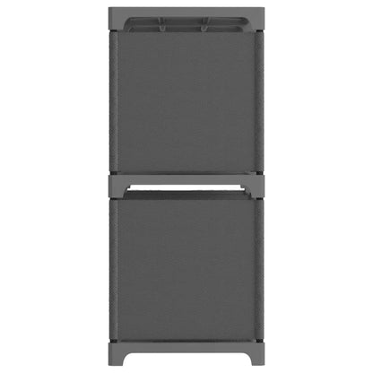Mensola con 5 Vani a Cubo Grigia 103x30x72,5 cm in Tessuto | homemem39