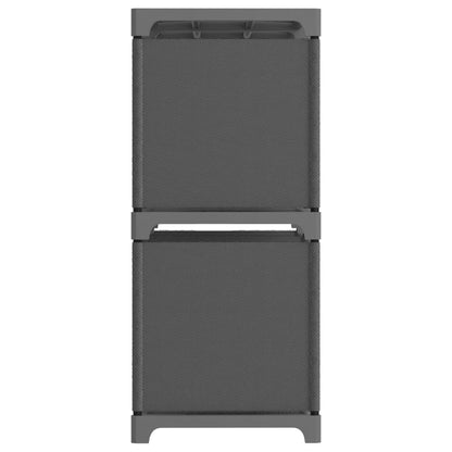 Mensola con 6 Vani a Cubo Grigia 103x30x72,5 cm in Tessuto | homemem39