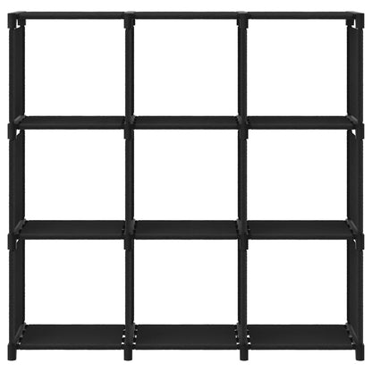 Mobile per 9 Scatole a Cubo Nero 103x30x107,5 cm in Tessuto | homemem39