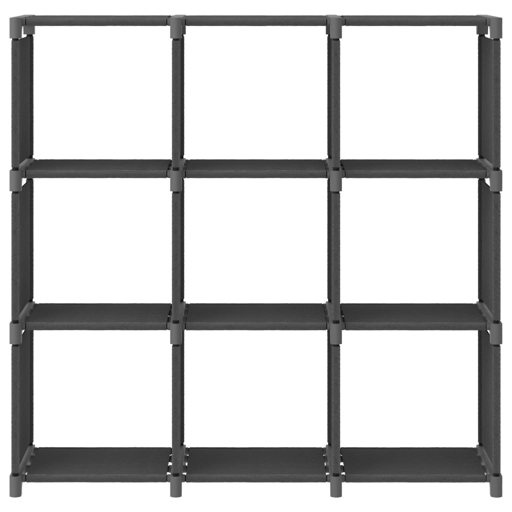 Mobile per 9 Scatole a Cubo Grigio 103x30x107,5 cm in Tessuto | homemem39