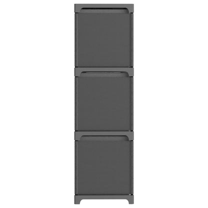 Mobile con 9 Scatole a Cubo Grigio 103x30x107,5 cm in Tessuto | homemem39