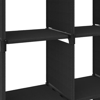 Mobile per 15 Scatole a Cubo Nero 103x30x175,5 cm in Tessuto | homemem39