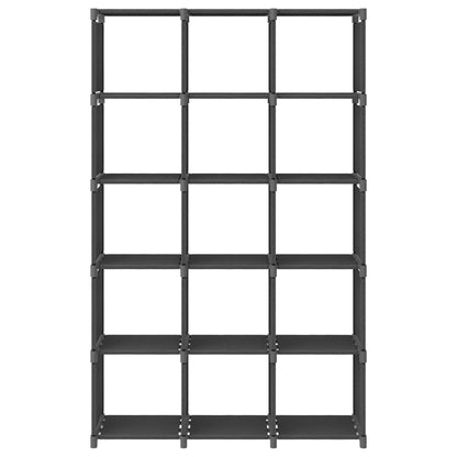 Mobile per 15 Scatole a Cubo Grigio 103x30x107,5 cm in Tessuto | homemem39