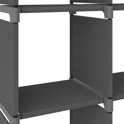 Mobile per 15 Scatole a Cubo Grigio 103x30x107,5 cm in Tessuto | homemem39