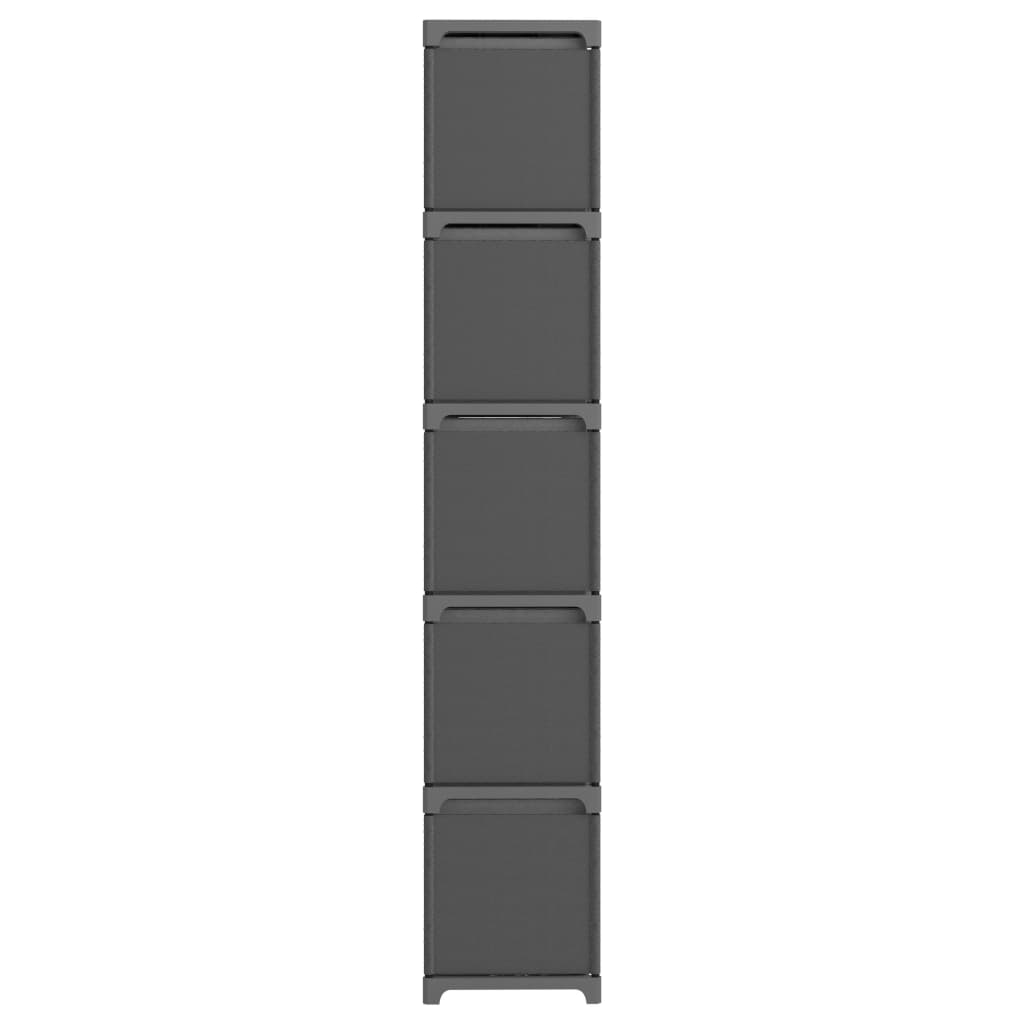 Mobile con 15 Scatole a Cubo Grigio 103x30x107,5 cm in Tessuto | homemem39