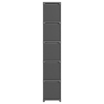 Mobile con 15 Scatole a Cubo Grigio 103x30x107,5 cm in Tessuto | homemem39