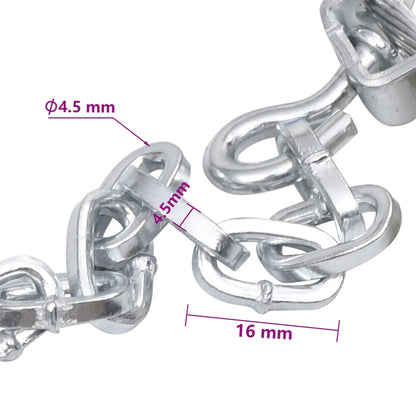 Catene da Neve per Pneumatici 2 pz 16 mm SUV 4x4 Misura 450 - homemem39