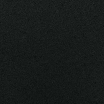 Poltrona con Poggiapiedi Nera in Tessuto - homemem39