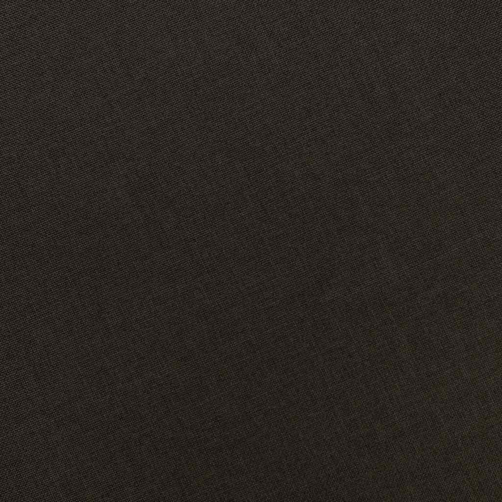Poltrona con Poggiapiedi Marrone Scuro in Tessuto - homemem39