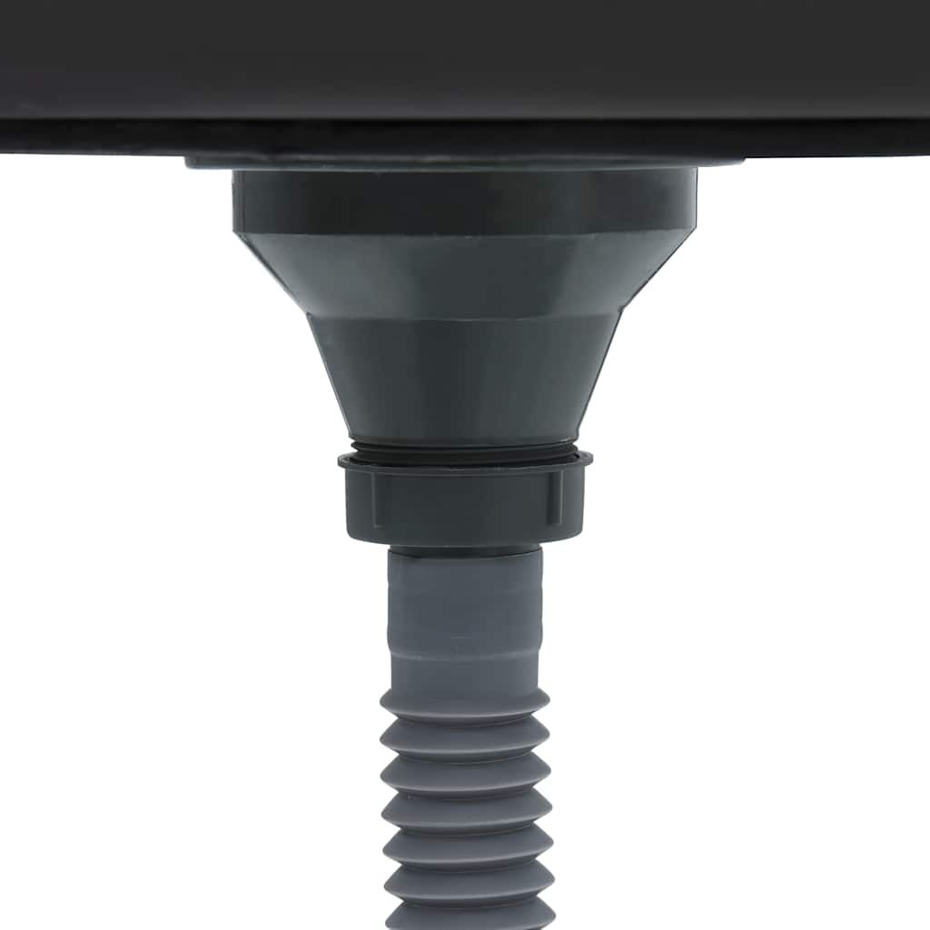 Lavello da Cucina con Scarico Argento 600x600x155 mm Acciaio - homemem39