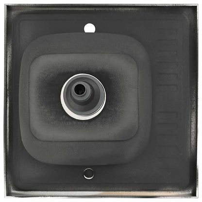 Lavello da Cucina con Scarico Argento 600x600x155 mm Acciaio - homemem39