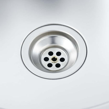 Lavello Cucina Doppia Vasca 800x600x155 mm Argento Acciaio Inox | homemem39