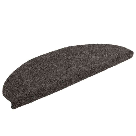 Tappetini per scale autoadesivi 15 pz 65x21x4 cm Antracite Semicircolari Grandi - homemem39