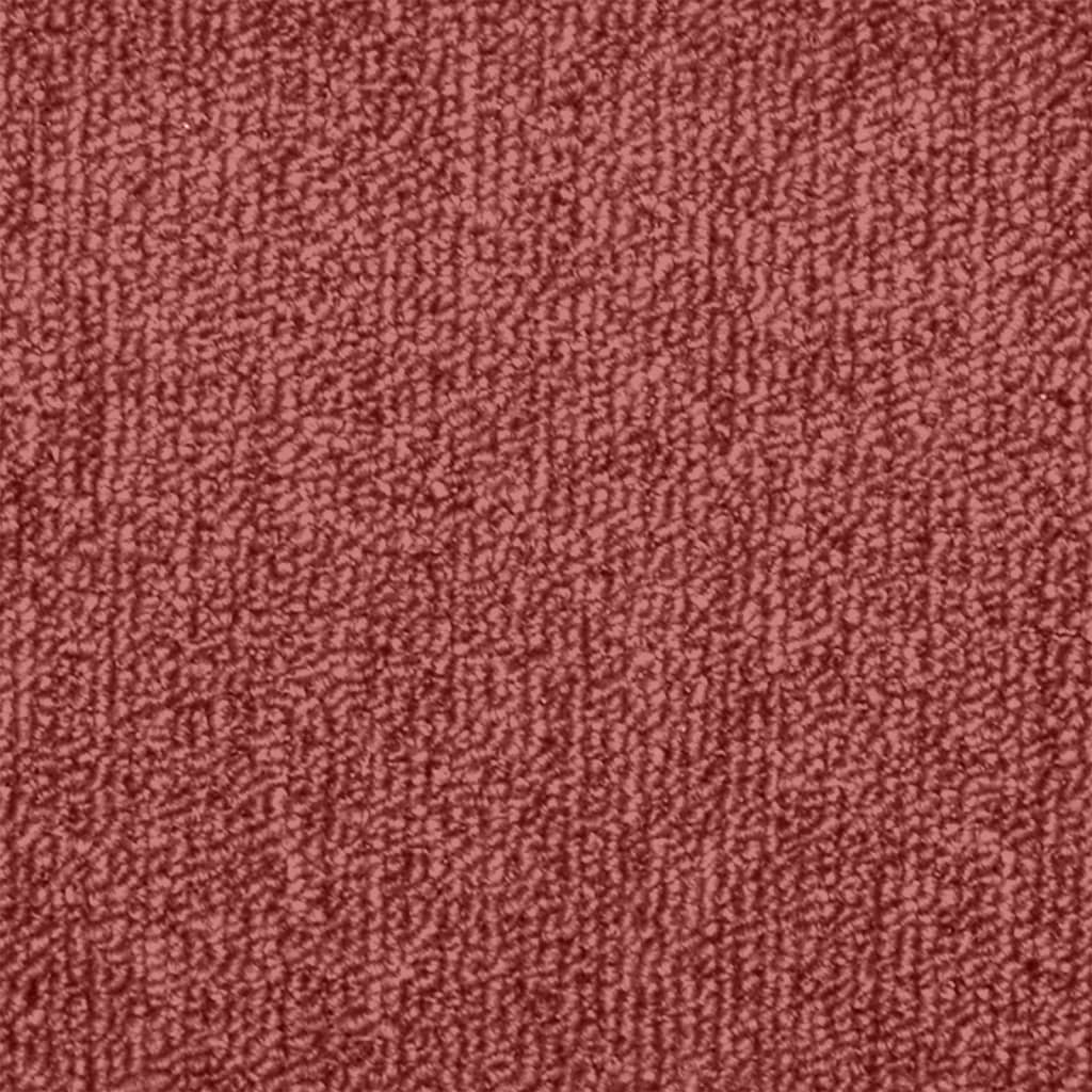 Tappetini per scale 15 pz 65x24x4 cm Bordeaux Semicircolari Grandi | homemem39