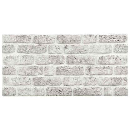 Pannelli Murali 3D con Design Mattoni Grigio Chiaro 10 pz EPS