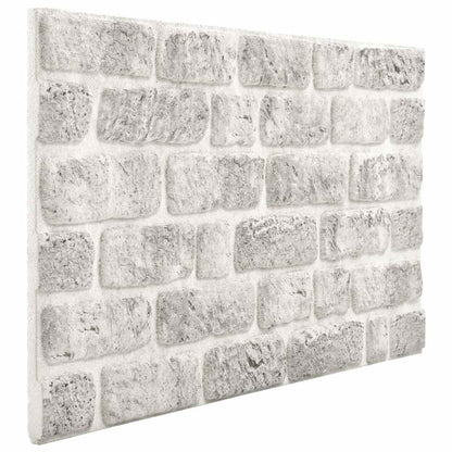 Pannelli Murali 3D con Design Mattoni Grigio Chiaro 10 pz EPS