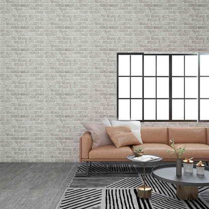 Pannelli Murali 3D con Design Mattoni Grigio Chiaro 10 pz EPS