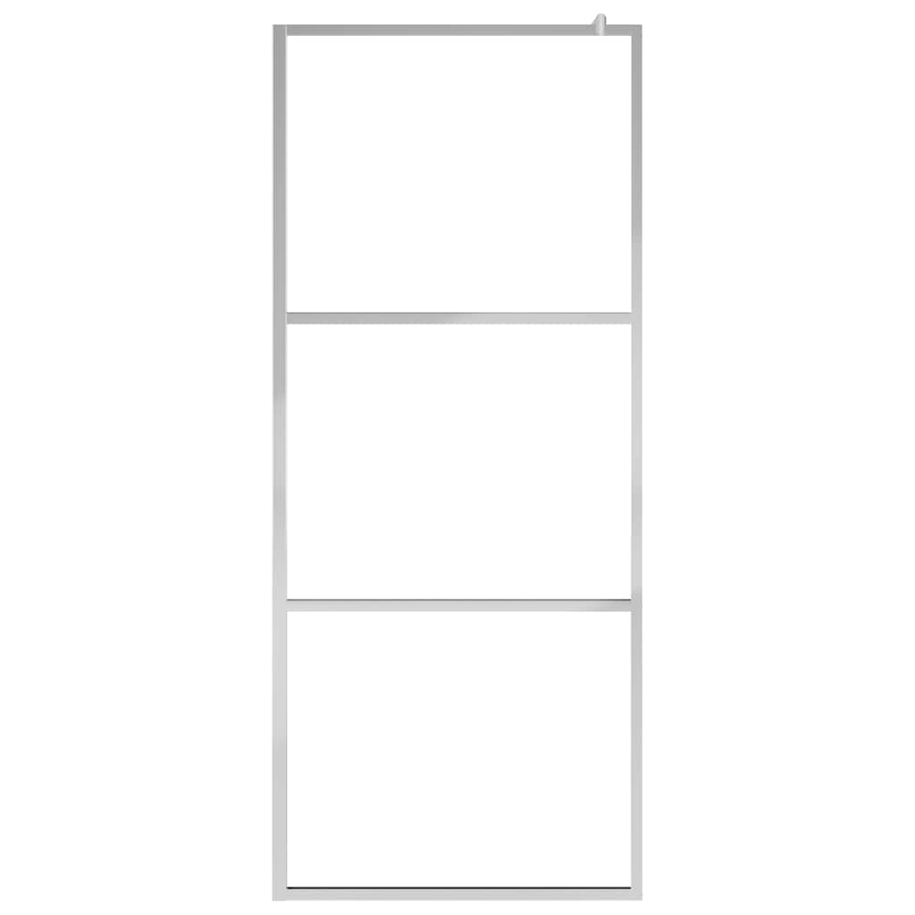 Parete per Doccia Walk-in in Vetro ESG Trasparente 115x195 cm | homemem39