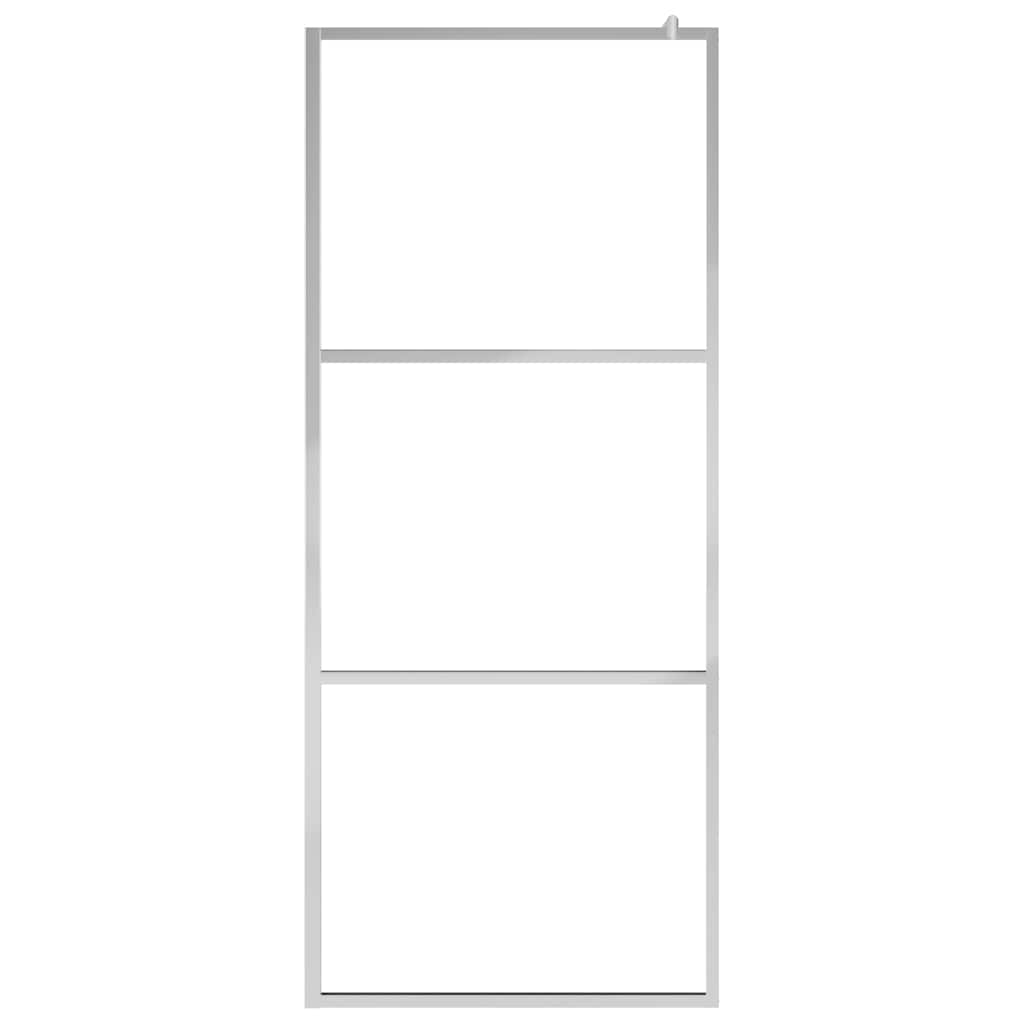 Parete per Doccia Walk-in Vetro Semi Smerigliato ESG 80x195 cm - homemem39