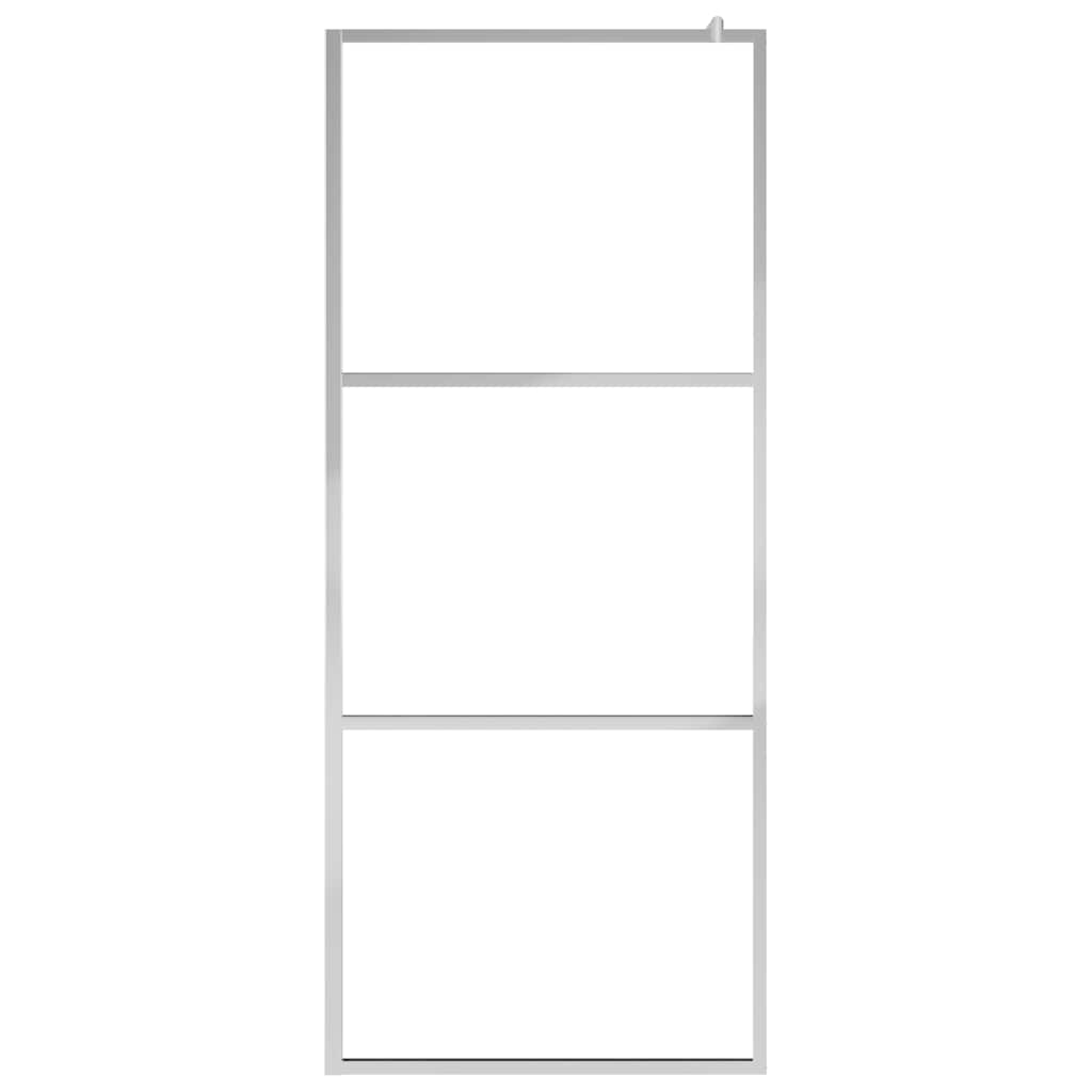 Parete per Doccia Walk-in Vetro Semi Smerigliato ESG 90x195 cm - homemem39