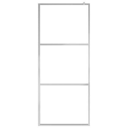 Parete per Doccia Walk-in Vetro Semi Smerigliato ESG 115x195 cm | homemem39