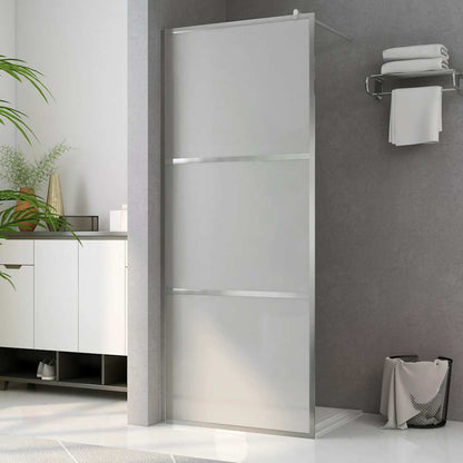 Parete per Doccia Walk-in in Vetro Smerigliato ESG 90x195 cm | homemem39